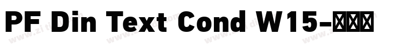 PF Din Text Cond W15字体转换